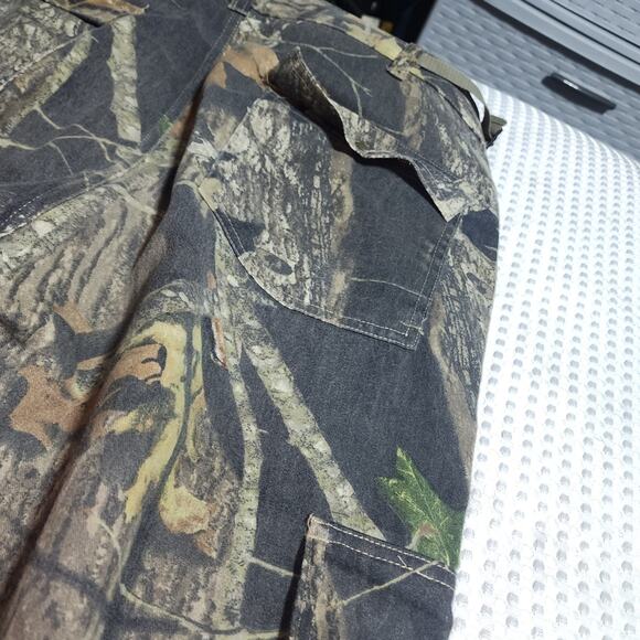 FIELDSTAFF & MOSSY OAK EUC MENS CAMMO HUNTING SHIRT & PANTS SET - Picture 12 of 14